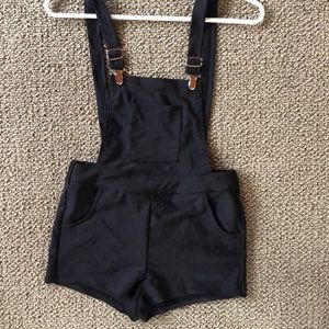 Iheartraves black overalls